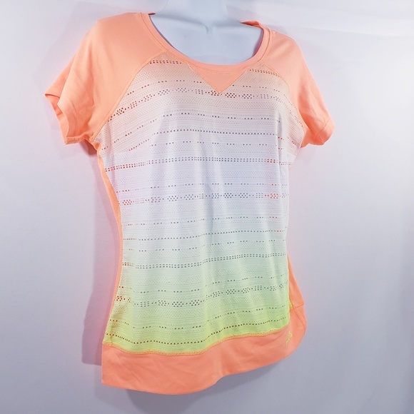 Fila Womens Athletic Top Size Small Fluorescent‎ Or - Picture 3 of 7